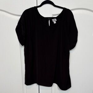 Worthington Black Short Sleeve Top